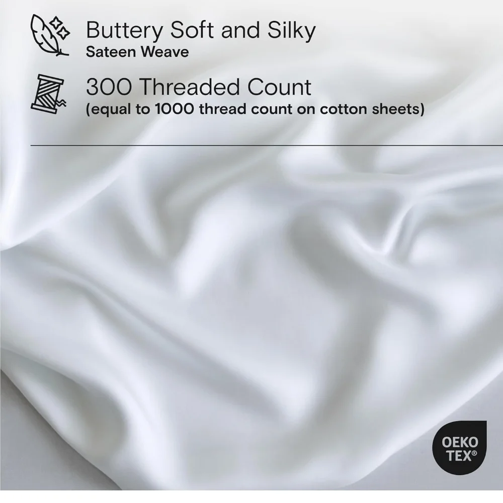 DOZ by Sijo Bamboo King Pillow Shams – Set of 2 – White